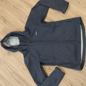 Patagonia Women's Torrentshell Jacket H2NO Waterproof Raincoat Hood Navy Small